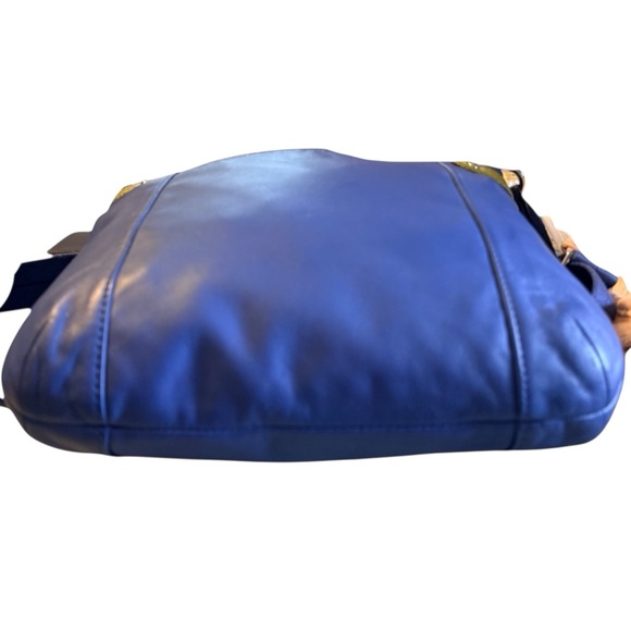 Coach Daisy Spectator Blue & Lime Leather Crossbody Bag F28940 - Picture 9 of 16